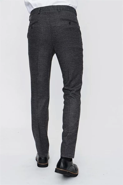 Gri Comfort Fit Rahat Kesim Klasik Pantolon 1003225158 - 5