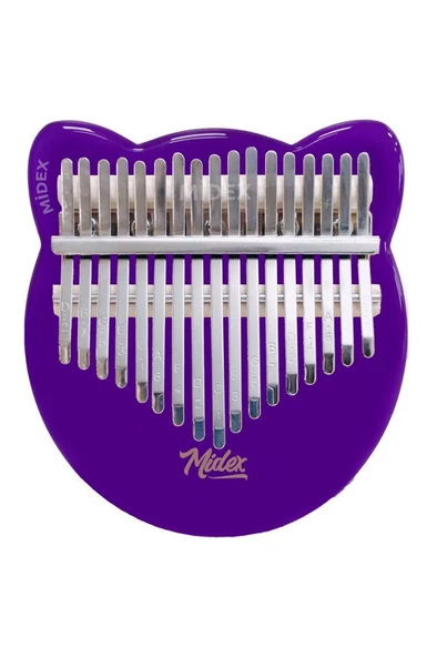 Midex KLX-660-PAK Mor Renk Cam Kalimba 17 Tuşlu Full Set - 3