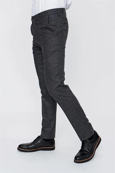 Gri Comfort Fit Rahat Kesim Klasik Pantolon 1003225158 - 3