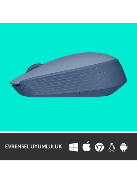 Logitech M171 910-006866 Mavi-Gri Optik Kablosuz Mouse - 3