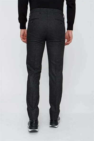 Siyah Comfort Fit Rahat Kesim Klasik Pantolon 1003225158 - 5