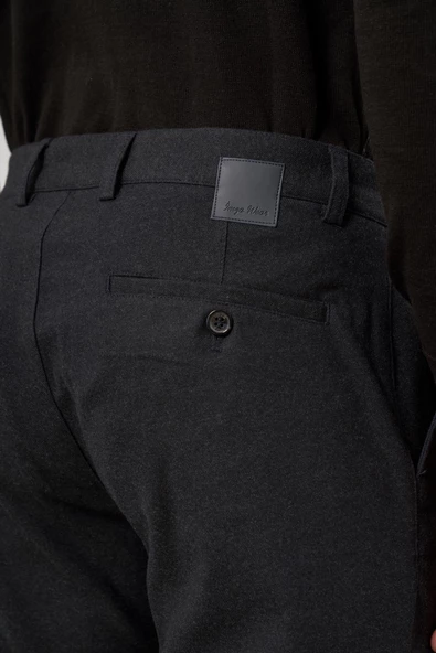 Koyu Lacivert Esnek Yandan Cepli Casual Slim Fit Chino Pantolon 1003245108 - 7