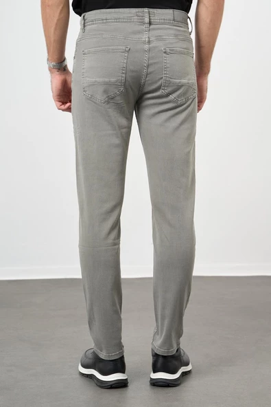 Su Yeşili Pamuklu 5 Cep Casual Slim Fit 5 Cep Pantolon 1003245318 - 4