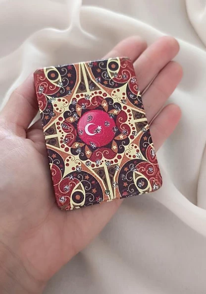 Ayna Makyaj Aynası Cep Model Türk Bayraklı Çanta El Aynası - 2