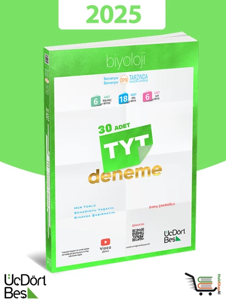 345-2025 Model 30'lu TYT Biyoloji Denemesi - 2