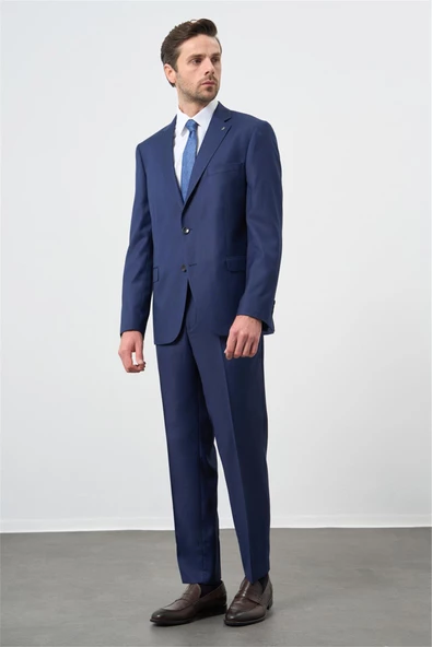 Koyu Lacivert Mono Yaka 6 Drop Comfort Fit Classic Takım Elbise 1001245169 - 2