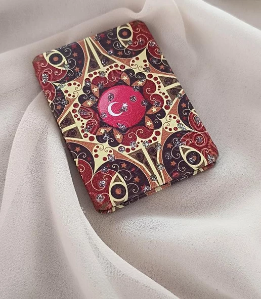 Ayna Makyaj Aynası Cep Model Türk Bayraklı Çanta El Aynası