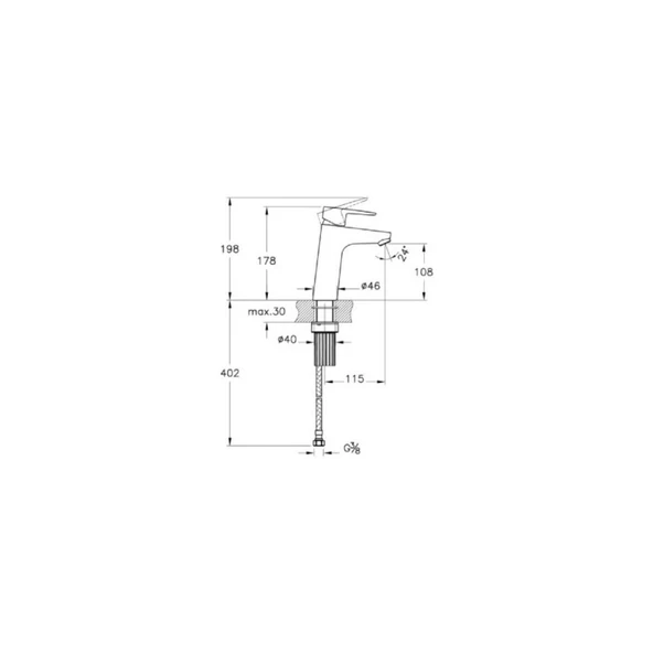 Artema Twist Round Yüksek Lavabo Bataryası A42970 - 2