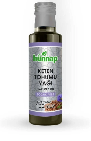 Hünnap Keten Tohumu Yağı 100ML (Soğuk Press)