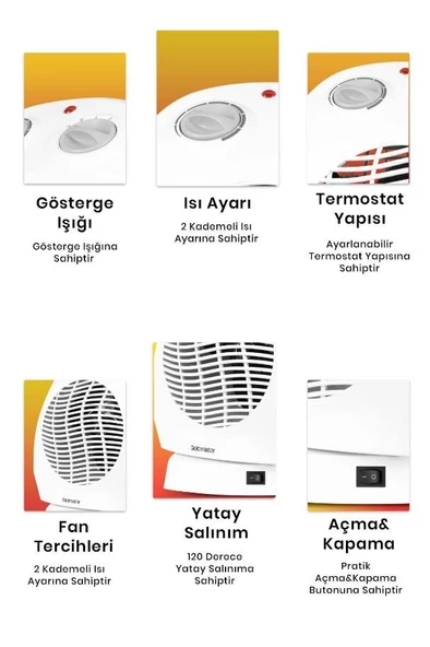 GOLDMASTER GM-7920 MARS FANLI ISITICI VE SERİNLETİCİ - 4