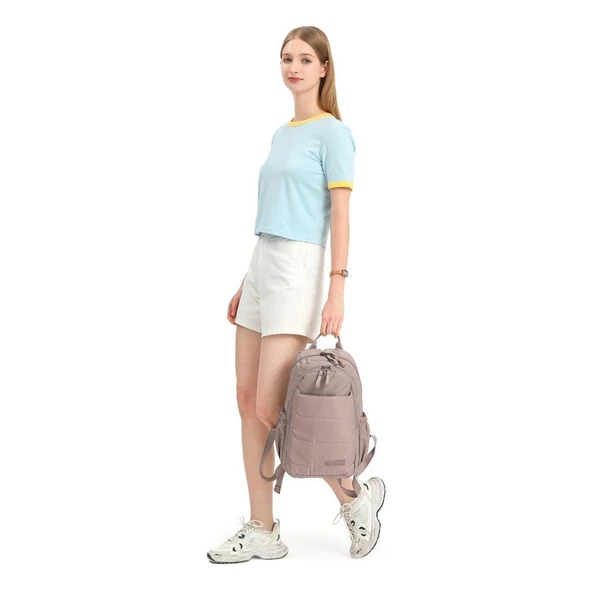 Smart Bags Orta Boy Yumuşak Kumaş Uniseks Sırt Çantası 8720 - 7