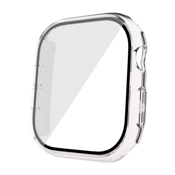 Apple Watch 10 42mm Sert PC Kasa Electroplatink Çerçeveli Ekran Koruyucu Zore Watch Gard 36 - 9