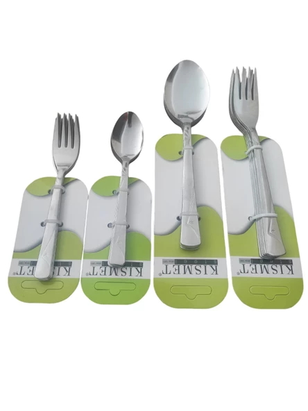 24 Parça 6 Kişilik Çatal Kaşık Takımı - 2