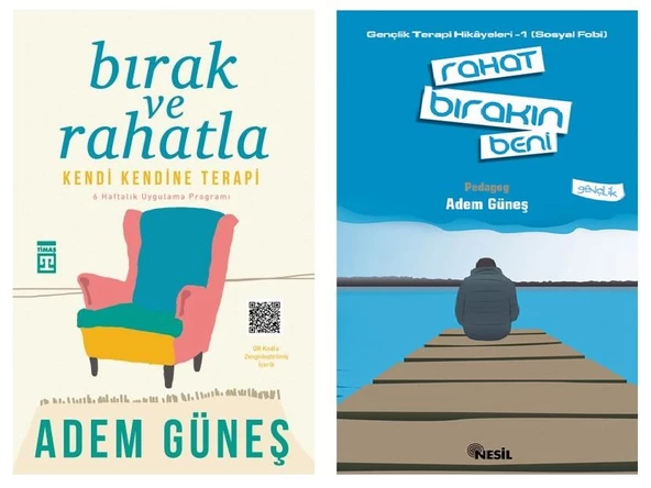 Adem Güneş Bırak ve Rahatla + Rahat Bırakın Beni 2 Kitap