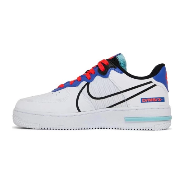 Nike Air Force 1 React Astronomy Blue Laser Crimson - Resim 3