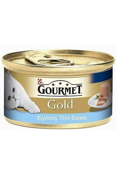 Gourmet Gold Kıyılmış Ton Balıklı Konserve Yetişkin Kedi Maması 85 G - 6