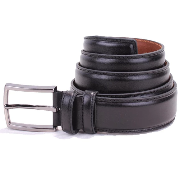 Dagoster DMK26-306DG Siyah 3,5 cm Hakiki Deri Erkek Kemer ürün görseli
