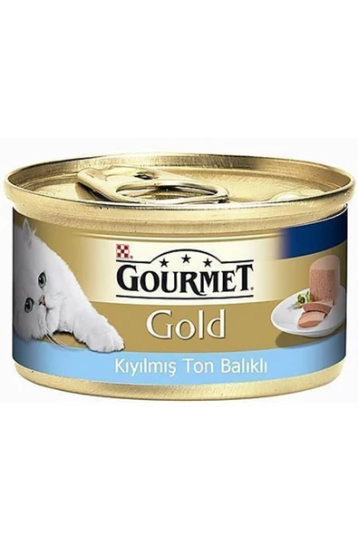 Gourmet Gold Kıyılmış Ton Balıklı Konserve Yetişkin Kedi Maması 85 G - 8