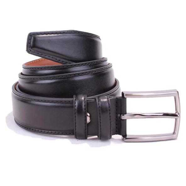 Dagoster DMK26-306DG Siyah 3,5 cm Hakiki Deri Erkek Kemer - Resim 2