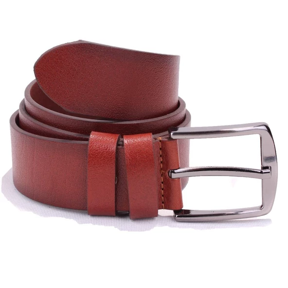 Dagoster DMK26-467DG Taba 4 cm Hakiki Deri Erkek Kemer - Resim 2