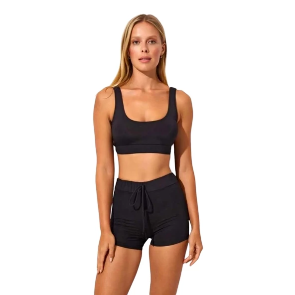 Pierre Cardin Göğüs Büstiyer Bikinili Şortlu Sporcu Mayo - 5