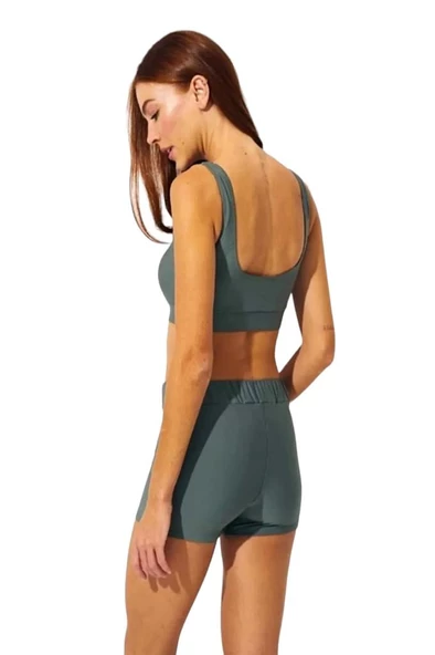 Pierre Cardin Göğüs Büstiyer Bikinili Şortlu Sporcu Mayo - 7