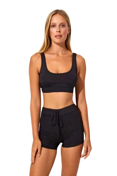Pierre Cardin Göğüs Büstiyer Bikinili Şortlu Sporcu Mayo - 10