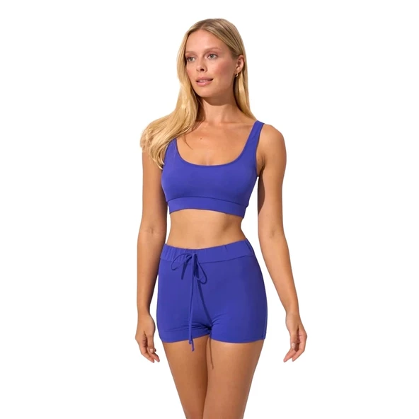 Pierre Cardin Göğüs Büstiyer Bikinili Şortlu Sporcu Mayo - 3