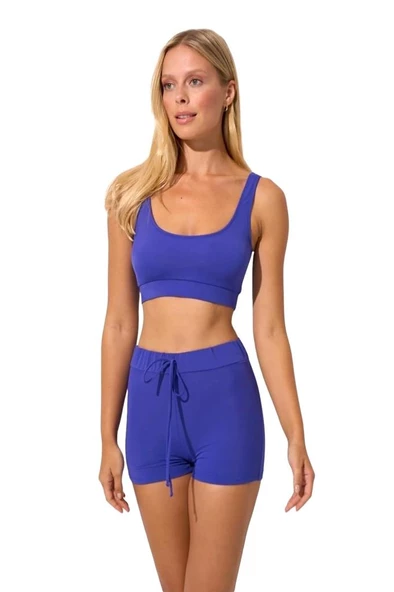 Pierre Cardin Göğüs Büstiyer Bikinili Şortlu Sporcu Mayo - 8