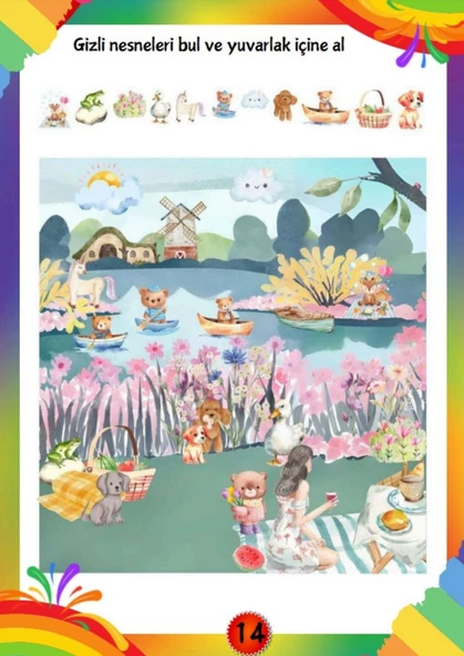 Dikkat Geliştiren Gizli Nesneleri Bul YAZ-SİL Kitabı - Resim 5