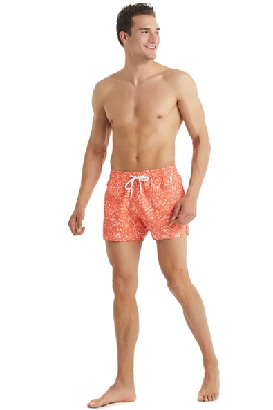 Blackspade 10402 Erkek Şort Mayo - Turuncu - 2