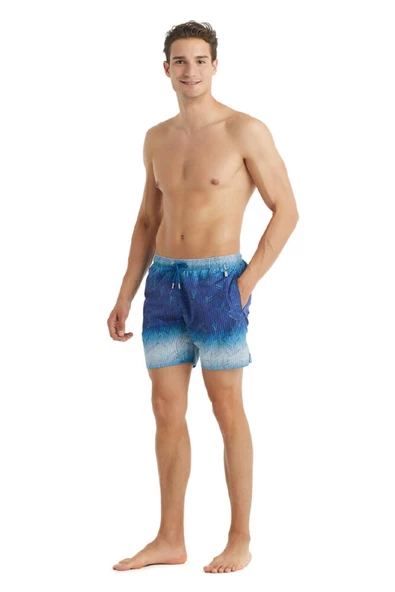 Blackspade 10418 Erkek Tropikal Baskılı Şort Mayo - Resim 4