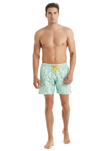 Blackspade 10416 Erkek Baskılı Şort Mayo - 2