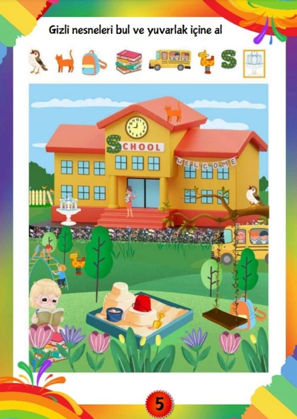Dikkat Geliştiren Gizli Nesneleri Bul YAZ-SİL Kitabı - Resim 3