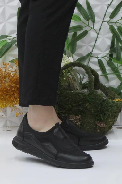 Fort Gnd 4275 Siyah Ortopedik Rahat Esnek Kadın Günlük Ayakkabı ürün görseli