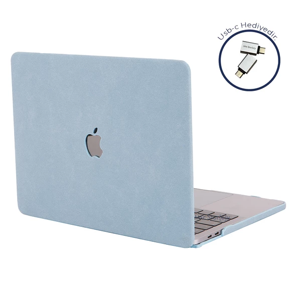 Macbook Air M1 Kılıf 13 inç Kumaş Kaplama Goat (TouchID'li M1 Air) A2337 A2179 A1932 ile Uyumlu - 10