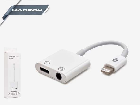 İphone To Aux Ve Şarj Çevirici Adaptör Hadron HD4671 HDX1026