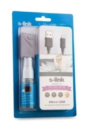 Şarj Kablo Micro 1 M Ve Temizlik Seti S-link SLX-375 - Resim 2