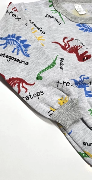 Dinazorlu Çocuk Pijama Takım - 3