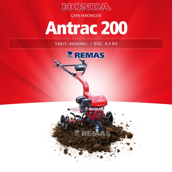 Honda ANTRAC 200 Tekerlekli Şanzımanlı 6.5 HP GX200 Benzinli Çapa Makinesi - 5