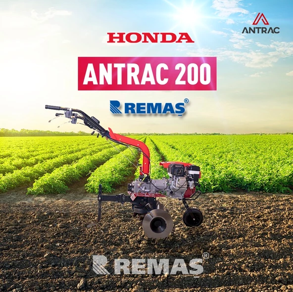 Honda ANTRAC 200 Tekerlekli Şanzımanlı 6.5 HP GX200 Benzinli Çapa Makinesi - 8