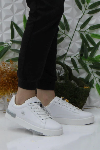 Lumberjack Esen Beyaz Rahat Orijinal Ürün Sneaker Kadın Ayakkabı - Resim 2