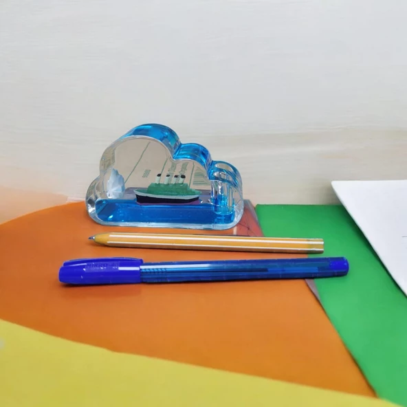 Batmayan Gemi Temalı Kalemlik - Masaüstü Dekoratif Kalem Standı - 2