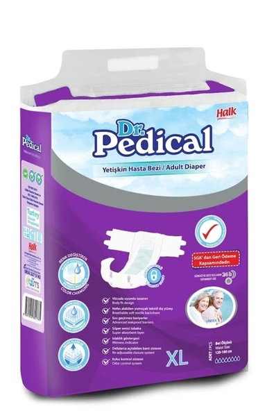 Dr. Pedical Hasta Bezi xLarge 30'lu