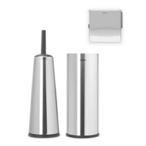 Brabantia Renew Matt Steel 3 Parça Tuvalet Aksesuarı Seti - 3