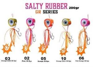 Fujin Salty Rubber 200gr GR Serisi Tai Rubber Set  05 Orange 3D Eye