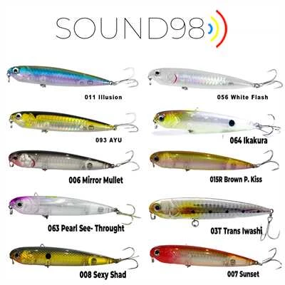FUJIN Sound98 9,8cm 10,6gr Su Üstü Maket Balık  015R Brown Purple Kiss