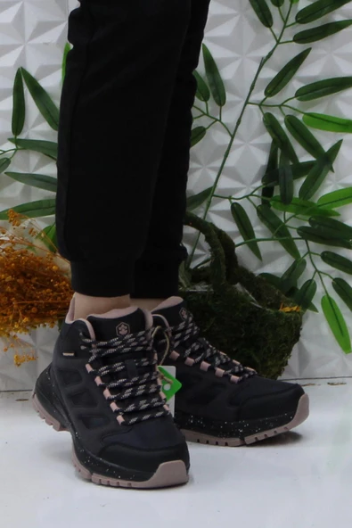 Lumberjack Vıolly Siyah Pudra Rahat Orijinal Ürün Waterproof Outdoor Kadın Bot - Resim 2