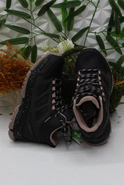 Lumberjack Vıolly Siyah Pudra Rahat Orijinal Ürün Waterproof Outdoor Kadın Bot - Resim 5