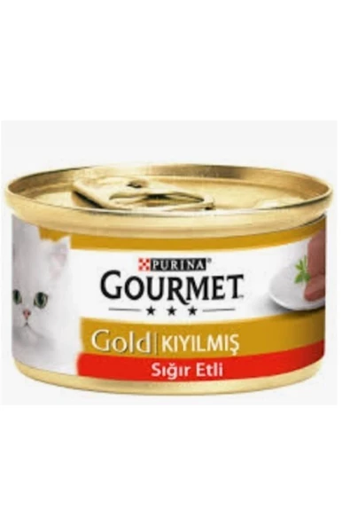 Gourmet Gold Kıyılmış Sığır Etli Konserve Yetişkin Kedi Maması 85 G